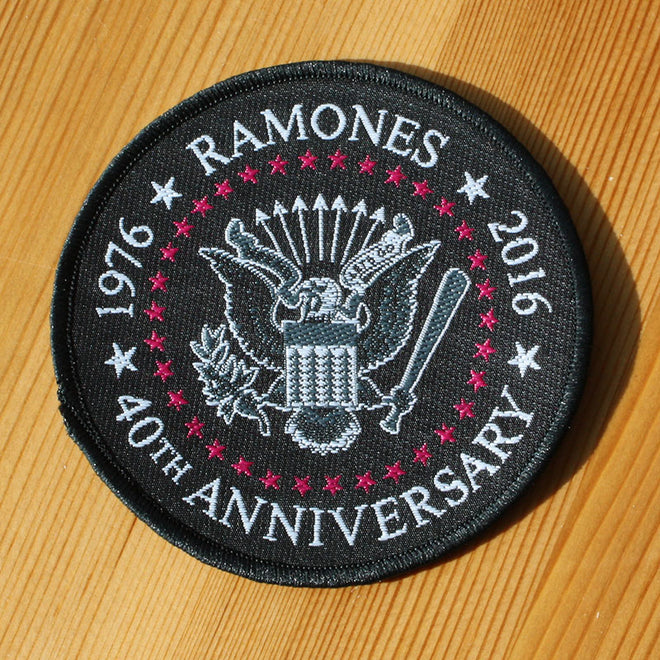 Ramones - 1976-2016 40th Anniversary Seal (Woven Patch)