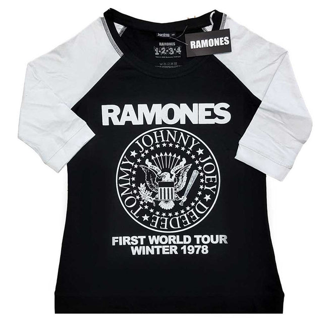 Ramones - First World Tour (Winter 1978) (Women's 3/4 Sleeve T-Shirt)