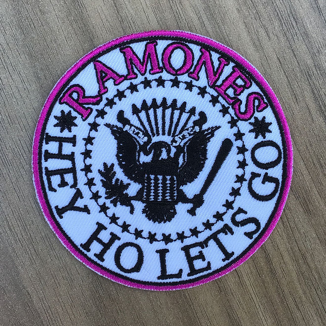 Ramones - Hey Ho Let's Go Seal (White) (Embroidered Patch)