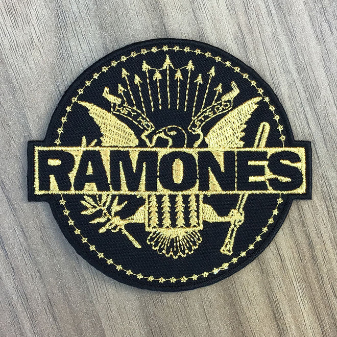 Ramones - Logo & Eagle (Gold) (Embroidered Patch)
