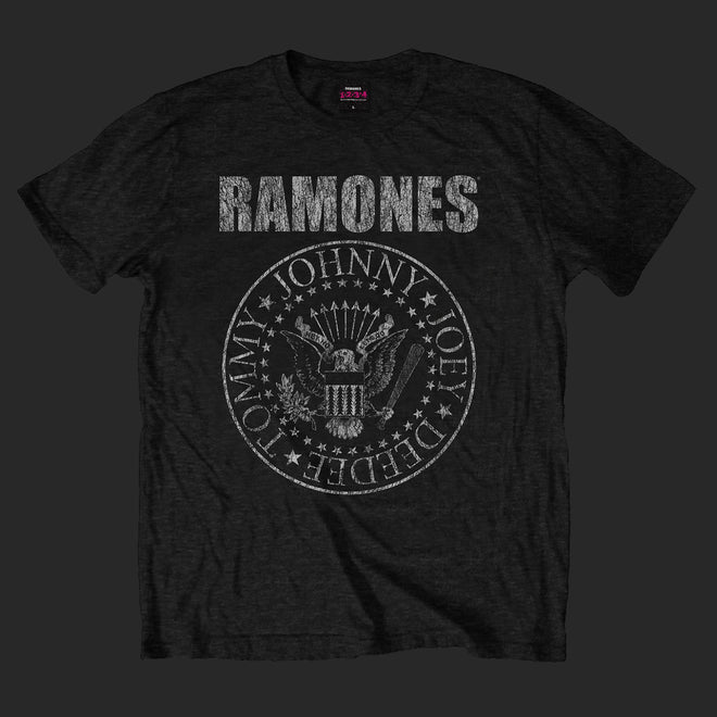 Ramones - Logo & Seal (Black) (T-Shirt)