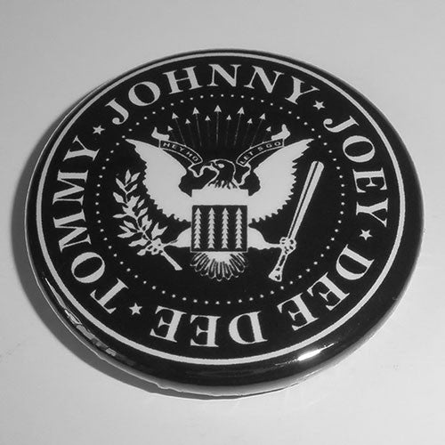 Ramones - White Logo Seal (Badge)