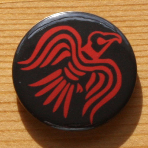 Raven Banner (Hrafnsmerki) (Red) (Badge)