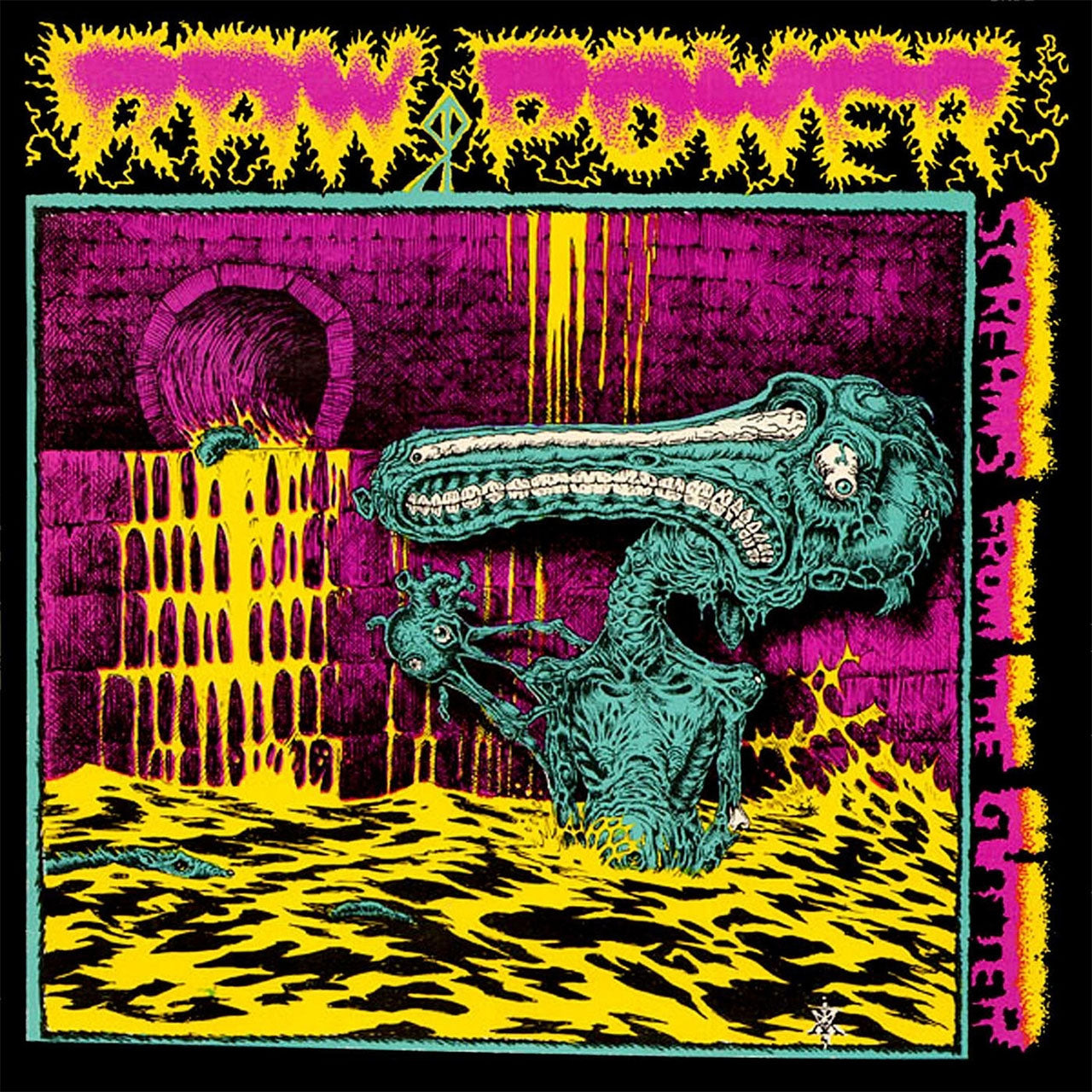 Raw Power - Screams from the Gutter (2022 Reissue) (White & Purple Splatter Edition) (LP)