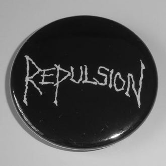 Repulsion - White Logo (Badge)