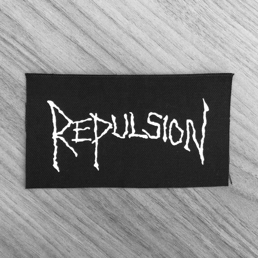 Repulsion - White Logo (Printed Patch)