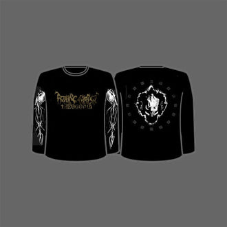 Rotting Christ - Gold Logo / Theogonia (Long Sleeve T-Shirt)
