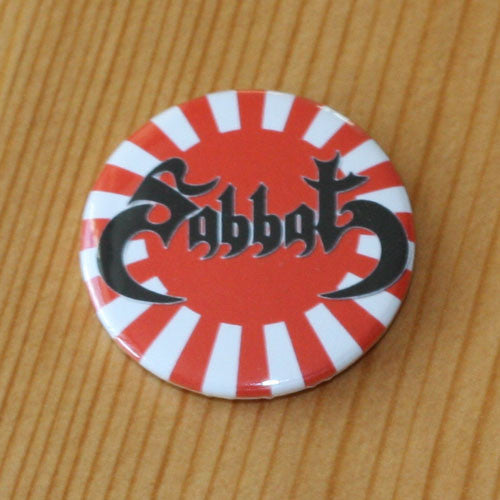 Sabbat - Black Logo Rising Sun (Badge)