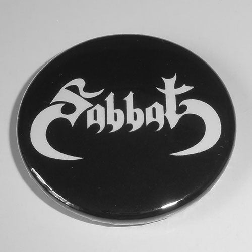 Sabbat - White Logo (Badge)