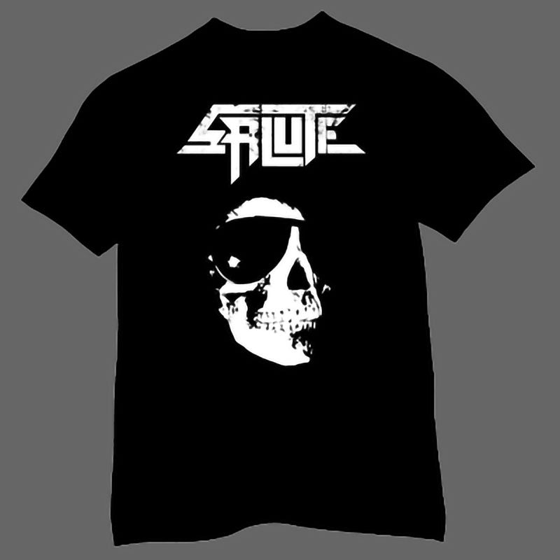 Salute - White Logo & Skull (T-Shirt)