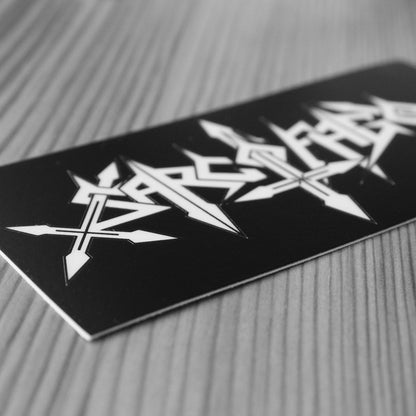 Sarcofago - White Logo (Sticker)