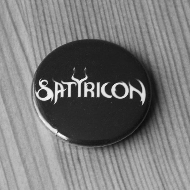 Satyricon - Logo (White) (Badge)