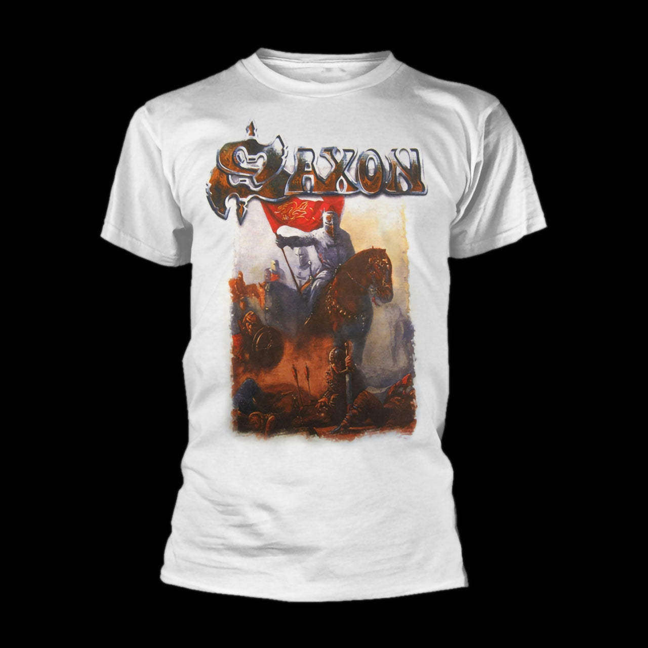 Saxon - Crusader (White) (T-Shirt)