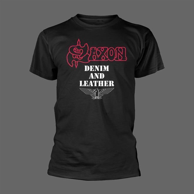 Saxon - Denim and Leather (T-Shirt)
