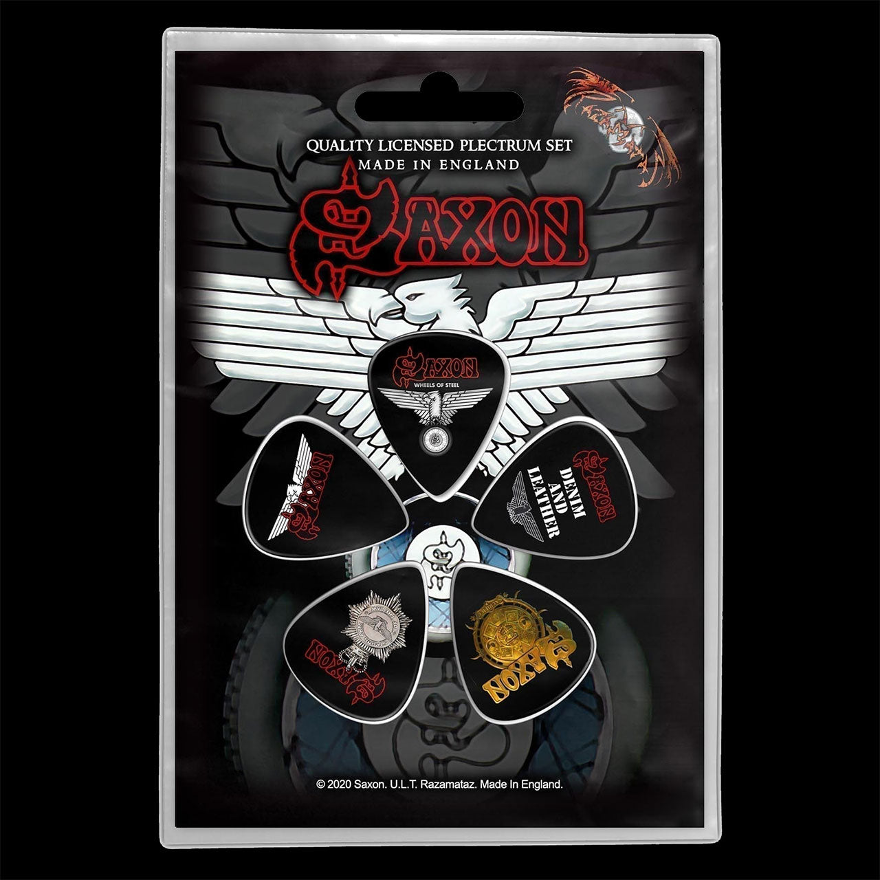 Saxon - Logo (Plectrum Pack)