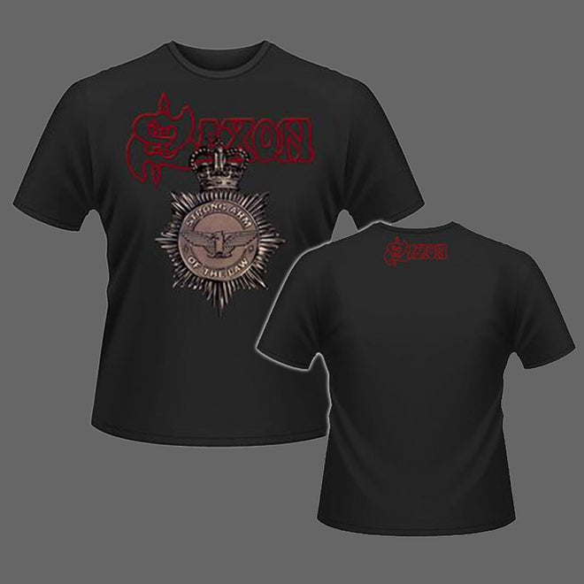 Saxon - Strong Arm of the Law / Back Logo (T-Shirt)