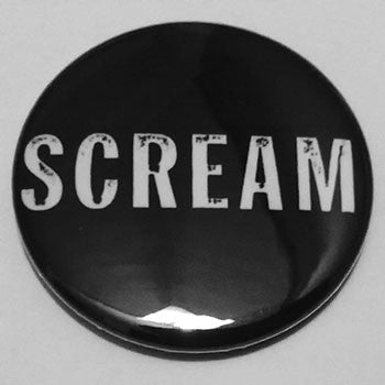 Scream - White Logo (Badge)