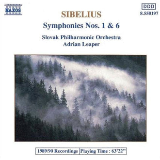 Sibelius - Symphonies Nos 1 & 6 (Slovak Philharmonic, Leaper) (CD)