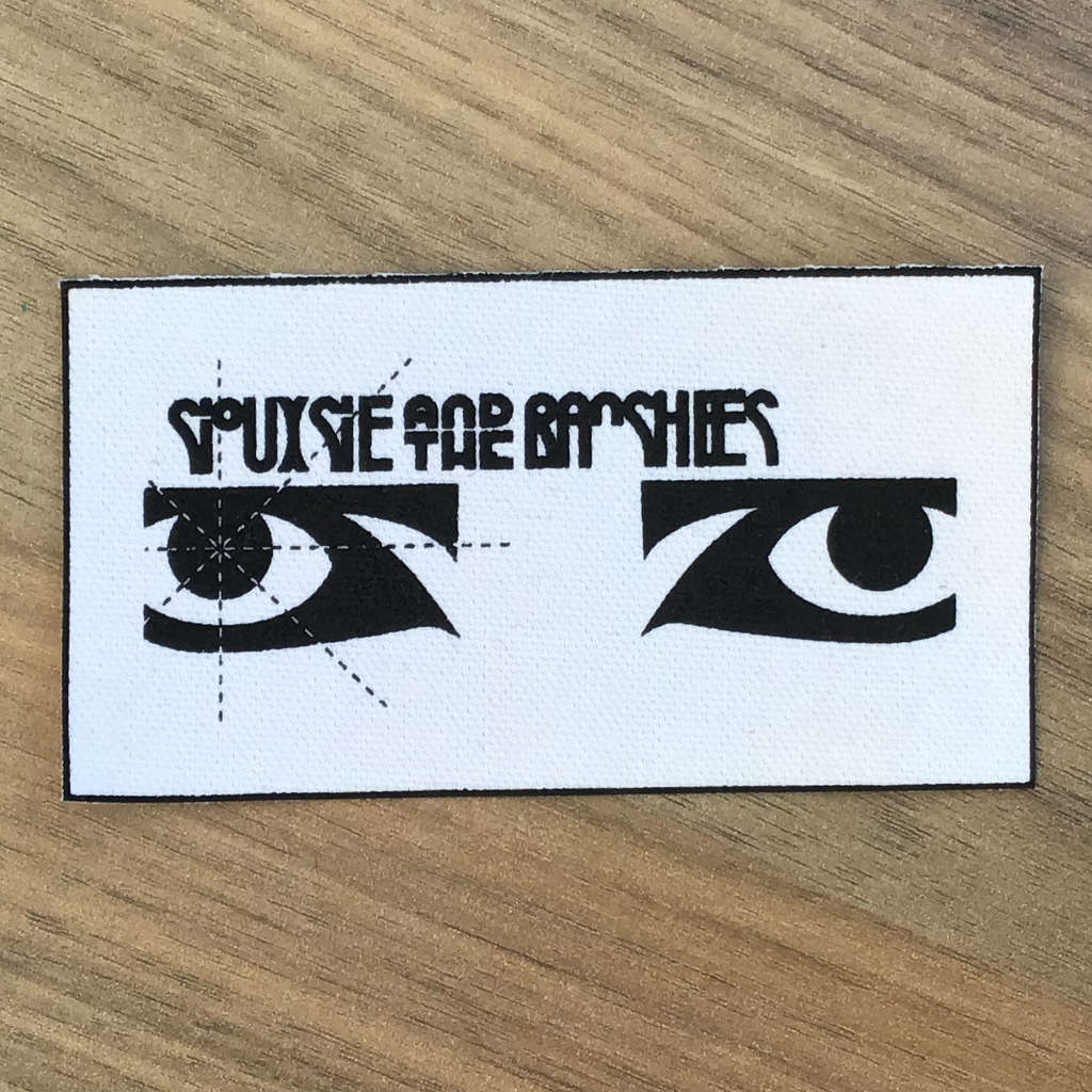 Siouxsie and the Banshees - Black Logo & Eyes (Printed Patch)