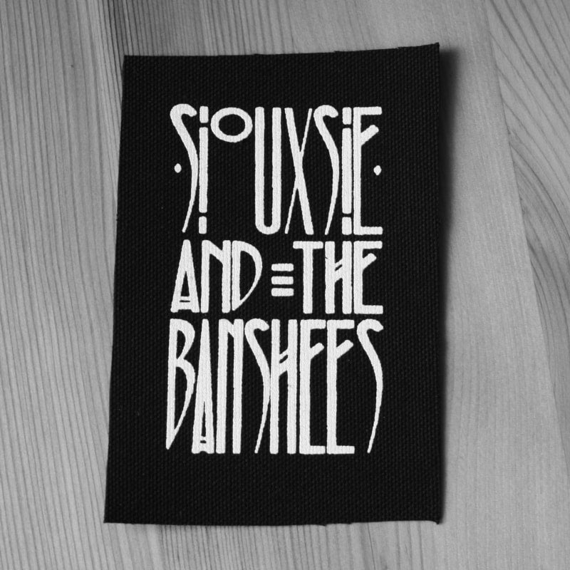 Siouxsie and the Banshees - White Logo (Printed Patch)