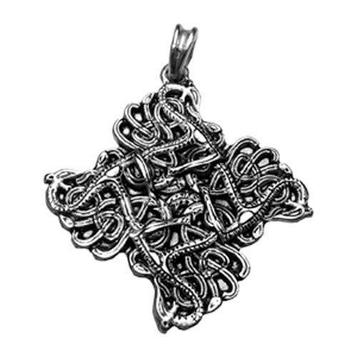 Snakes of Urnes (Sterling Silver) (Pendant)