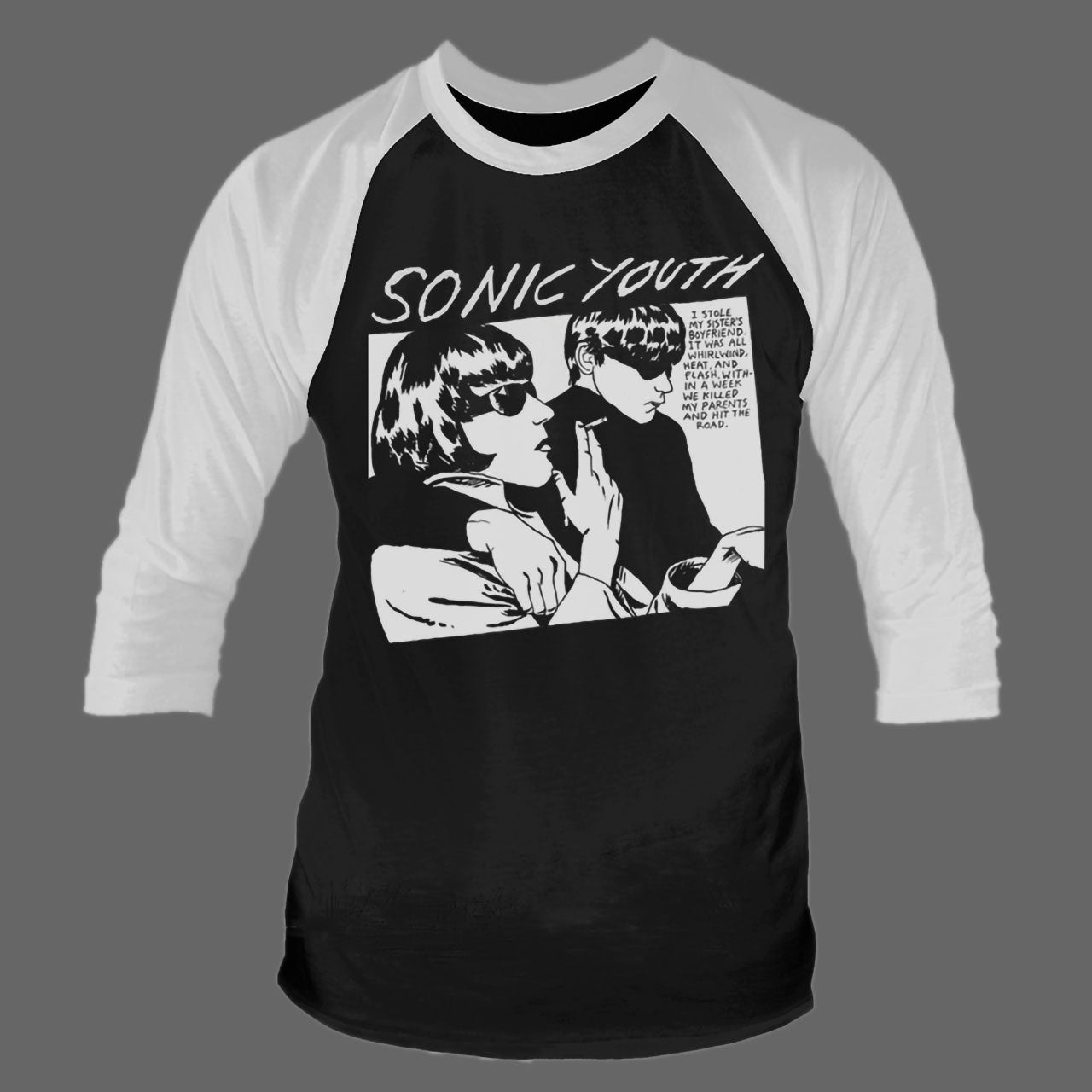 Sonic Youth - Goo (Black) (3/4 Sleeve T-Shirt)