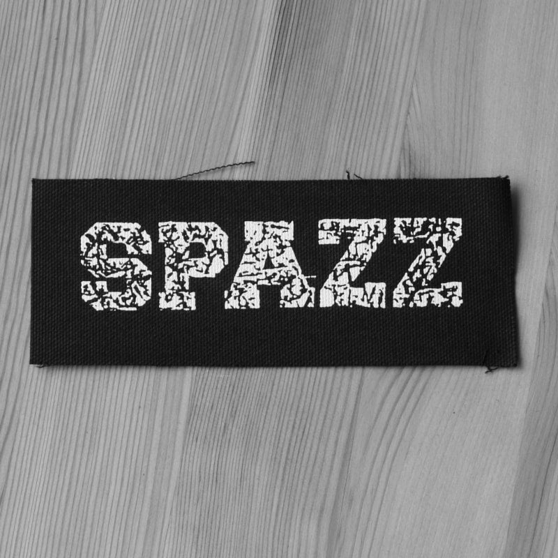 Spaz Sticker Spazz - White Logo (Printed Patch) | Todestrieb