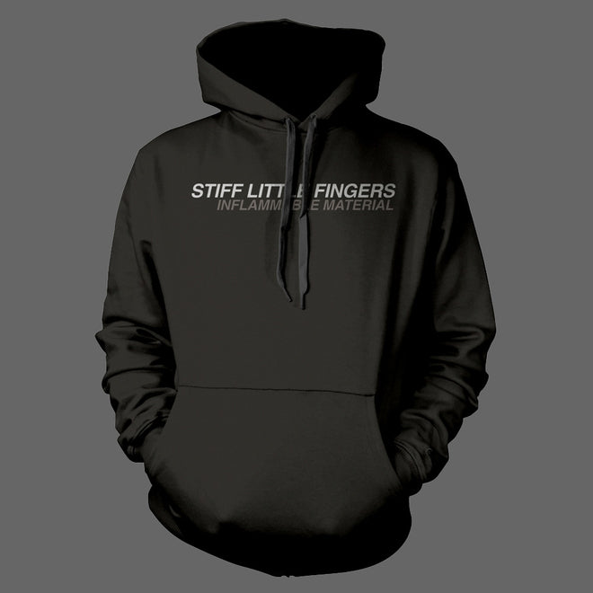 Stiff Little Fingers - Inflammable Material (Black & White) (Hoodie)