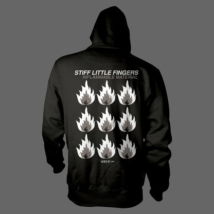 Stiff Little Fingers - Inflammable Material (Black & White) (Hoodie)