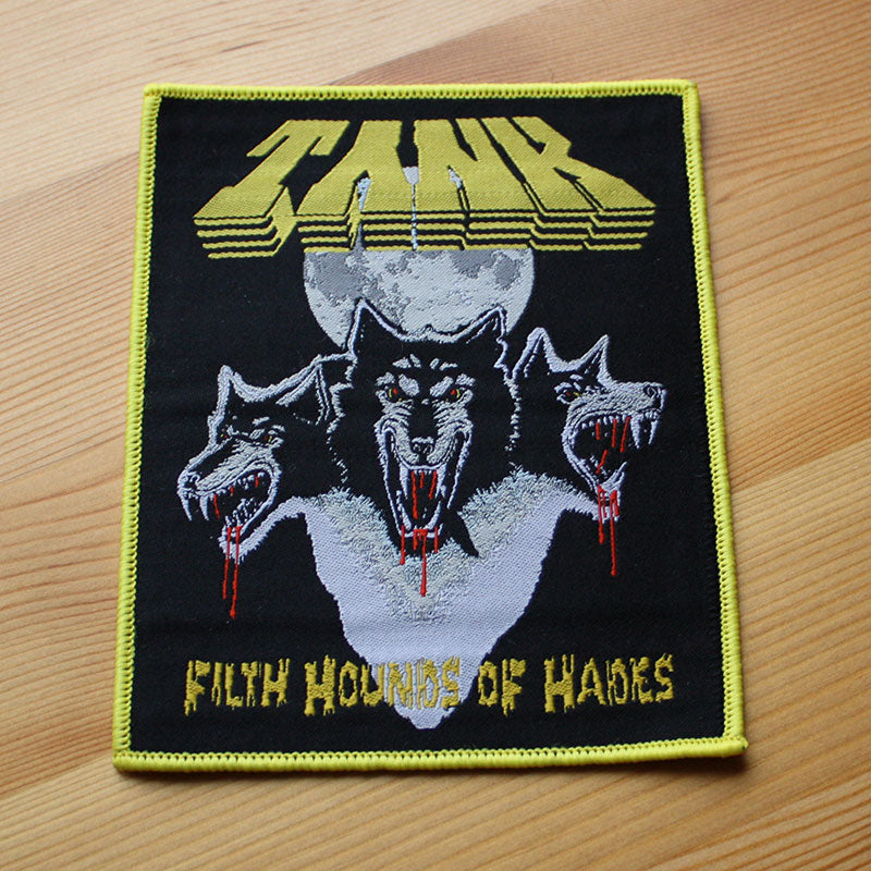 Tank - Filth Hounds of Hades (Yellow Border) (Woven Patch)