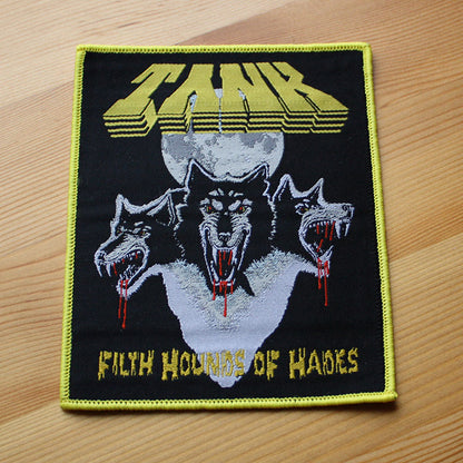 Tank - Filth Hounds of Hades (Yellow Border) (Woven Patch)
