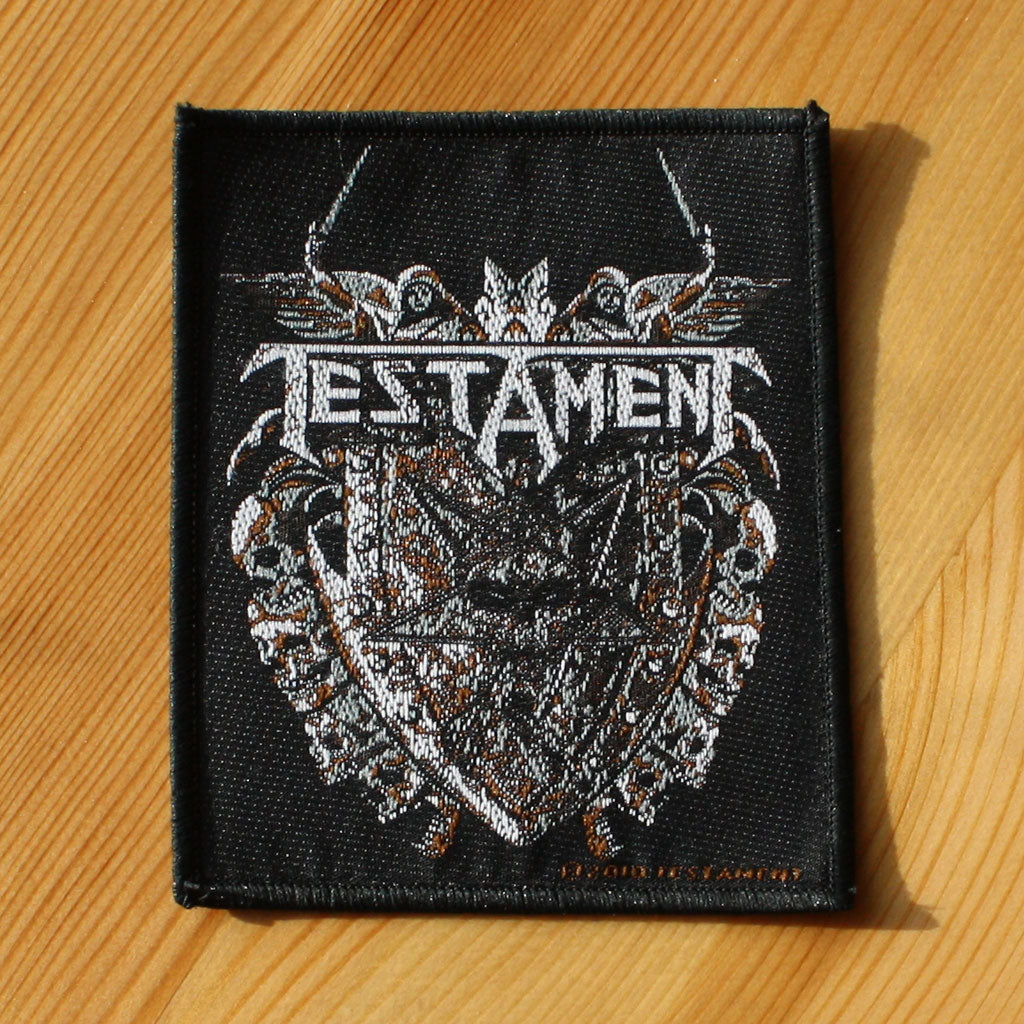 Testament - Logo & Pentagram Shield (Woven Patch)