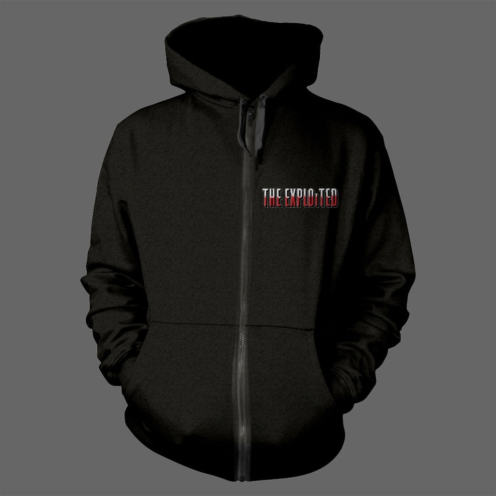 The Exploited - Exploited Barmy Army (Black) (Full Zip Hoodie)