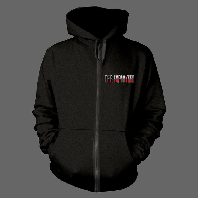 The Exploited - Exploited Barmy Army (Black) (Full Zip Hoodie)