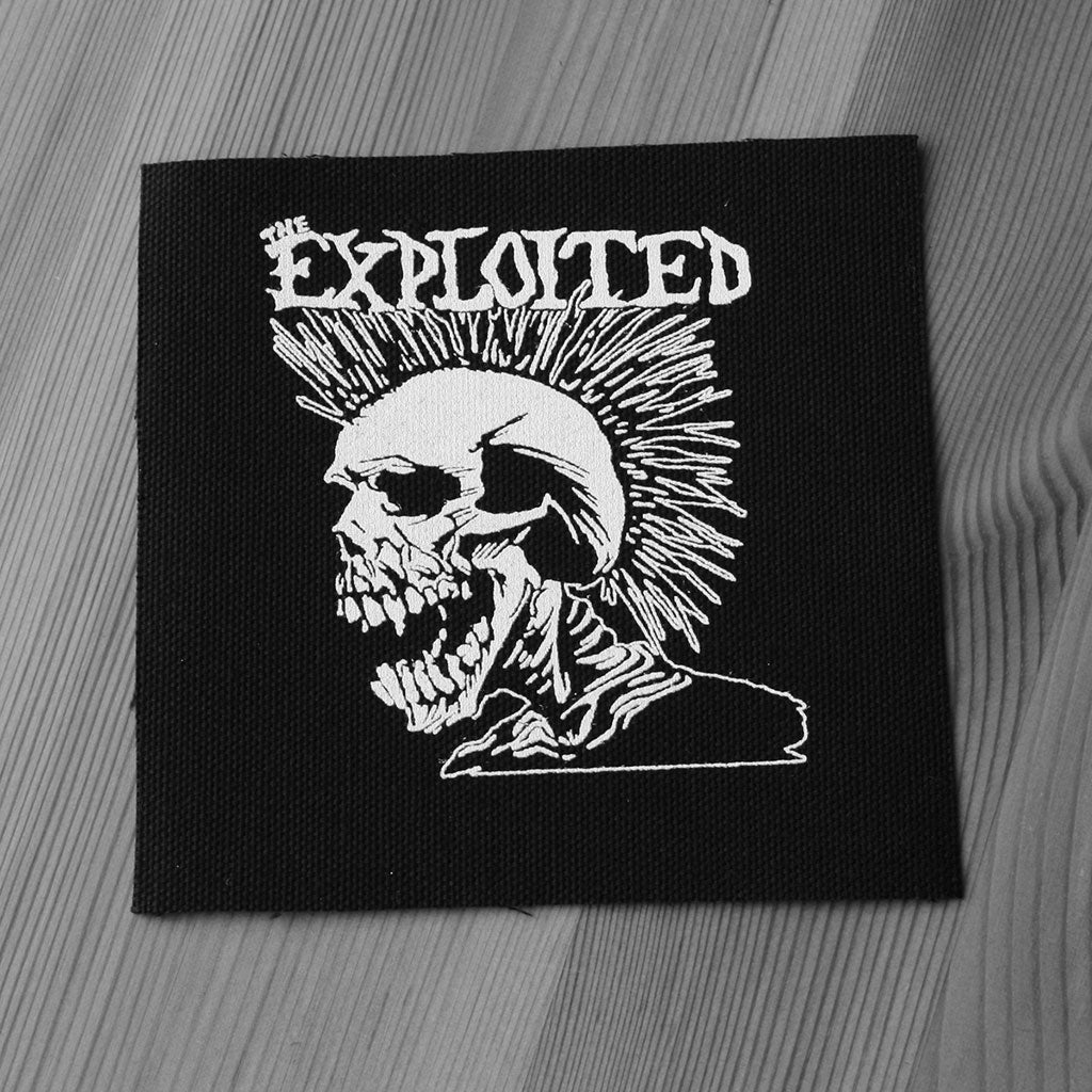 The Exploited - Let's Start a War (White) (Printed Patch)