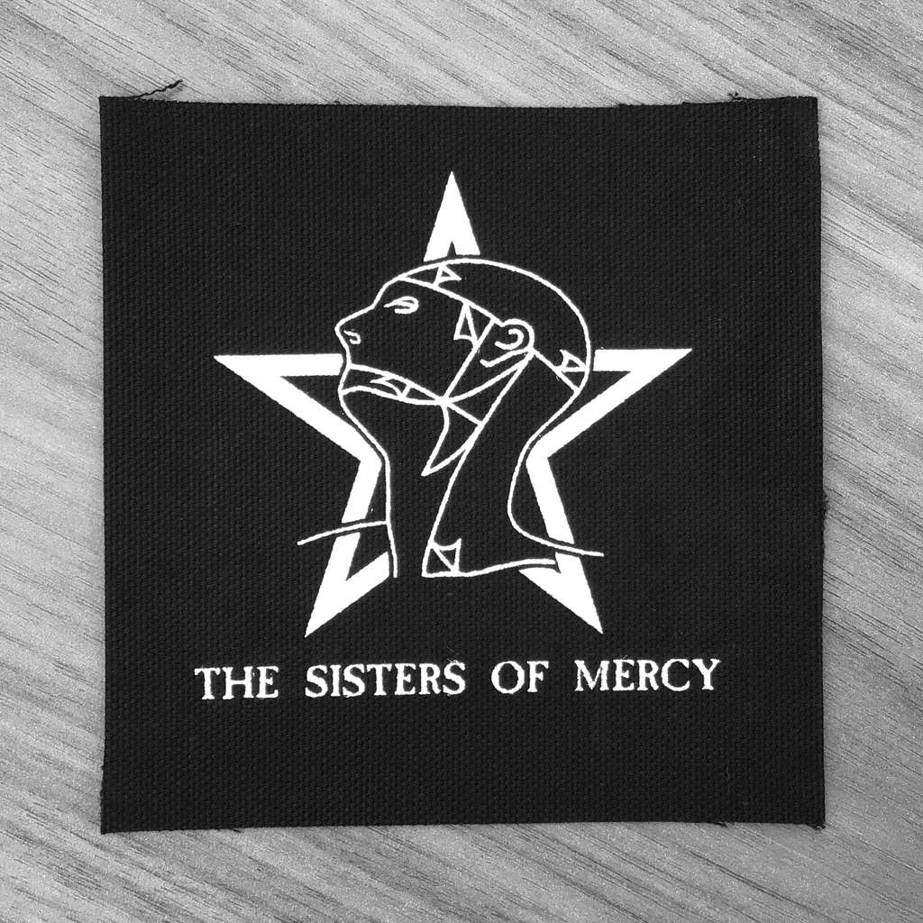 The Sisters Of Mercy - Maglietta Uomo/Donna Con Logo Rosso Su Fondo Nero, Cotone Di Qualità