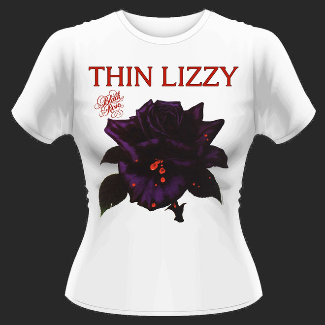 Thin Lizzy - Black Rose (White) (Women's T-Shirt)