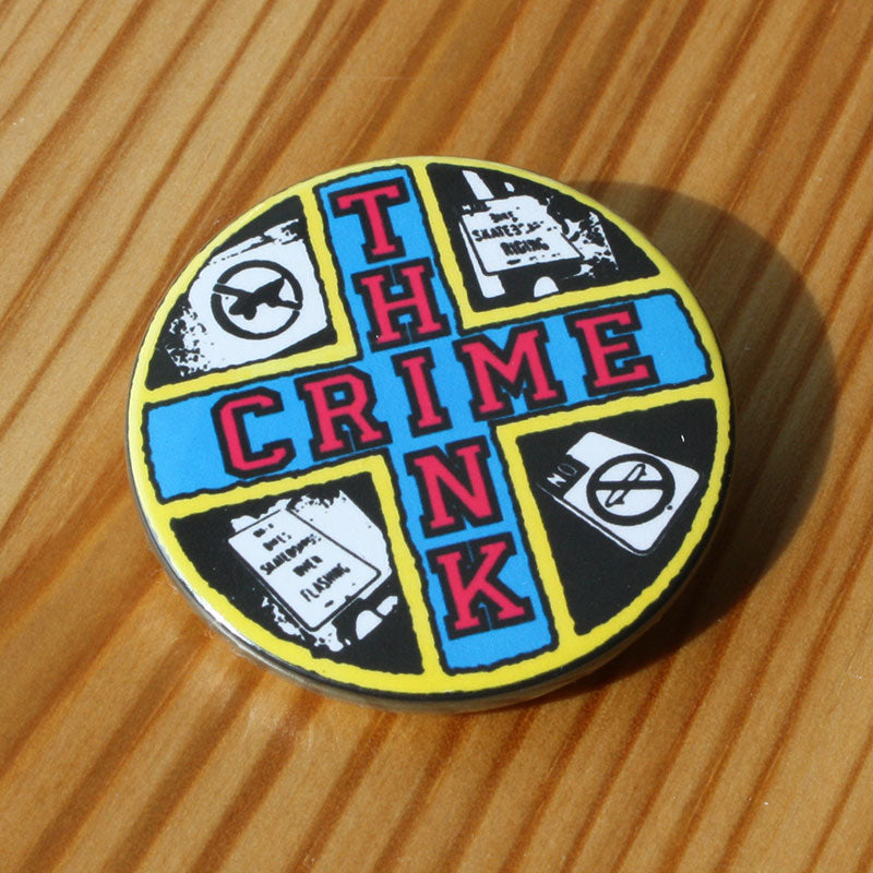 Think Crime (Yellow Border) (Badge)