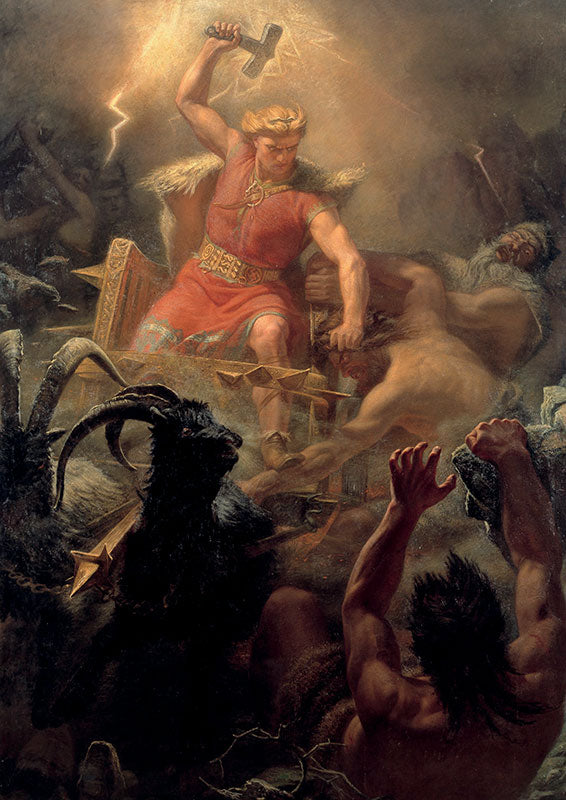 Thor's Fight with the Giants (Poster)