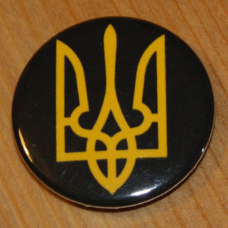Tryzub (Yellow on Black) (Badge)