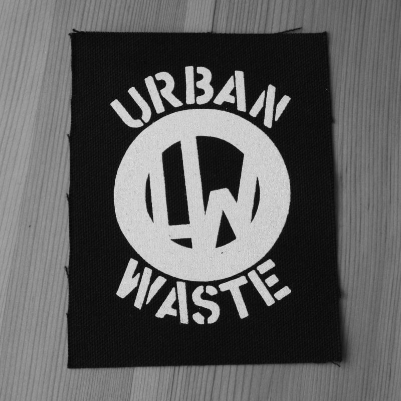Urban Waste - White Logo (Printed Patch)