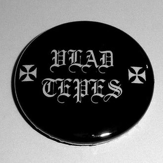 Vlad Tepes - White Old Logo (Badge)