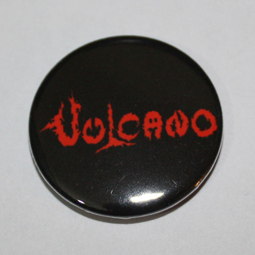 Vulcano - Red Logo (on Black) (Badge)
