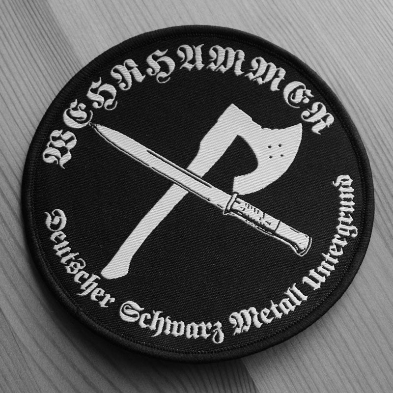 Wehrhammer - Deutscher Schwarz Metall Untergrund (Woven Patch)