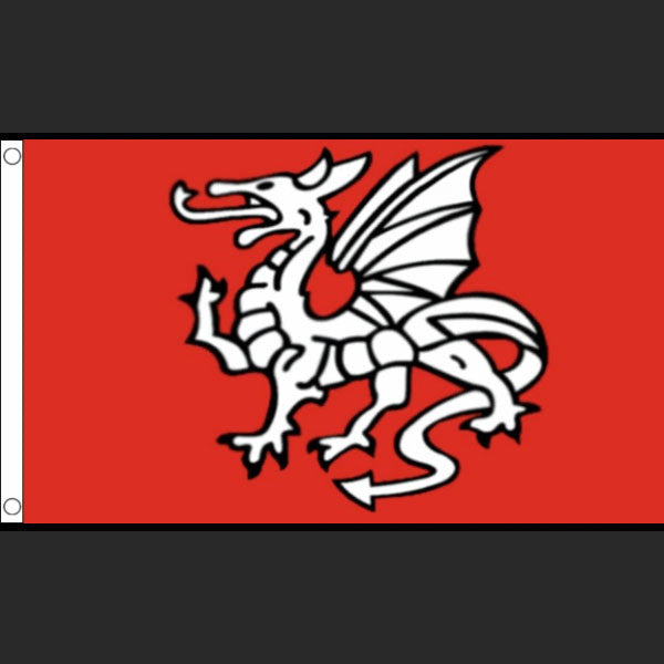 White Dragon (Version 1) (Flag)