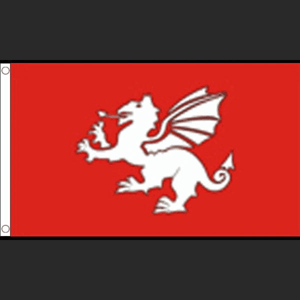 White Dragon (Version 2) (Flag)