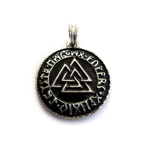 Wotan's Knot (Valknut) (Sterling Silver) (Pendant)